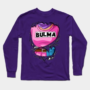 Bulma Chest Dragon ball Z Long Sleeve T-Shirt